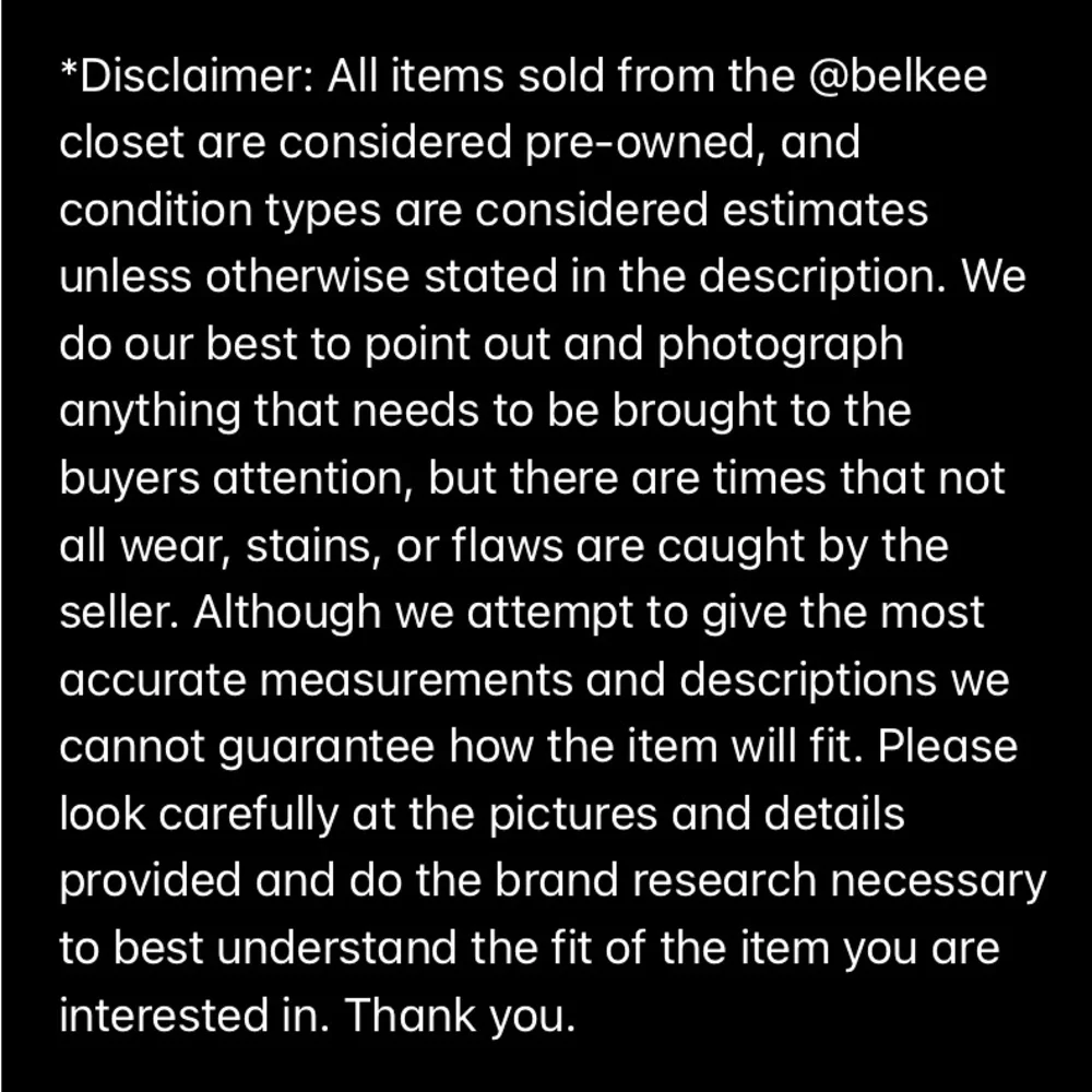 Disclaimer - Picture 1 of 1